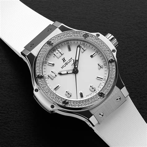 hublot white with diamonds|Hublot big bang skeleton.